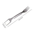 thumbnail image 3 of Herramienta para cortar sandía con cuchillo para cortar frutas, 2 en 1, para el hogar, divisor de frutas, bloque para cortar en cubitos, tenedor para comer, herramienta para cortar melón, 1 Akmoler, 3 of 9