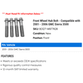 thumbnail image 2 of Front Wheel Hub Bolt - Compatible with 2001 - 2006 GMC Sierra 3500 2002 2003 2004 2005, 2 of 2