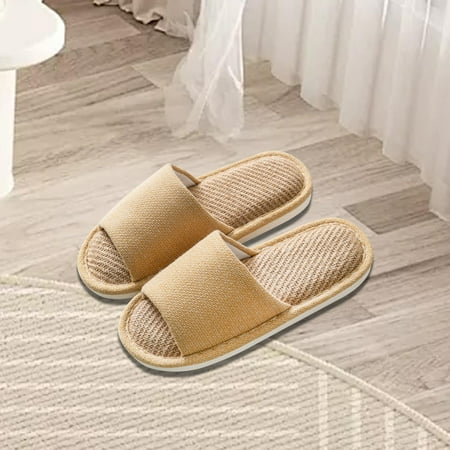 

Menolana Indoor Slippers House Slippers Summer Comfortable Autumn Spring Lightweight Bedroom Shoes Floor Shoes for Bedroom Living Room Yellow EU Size 38 39