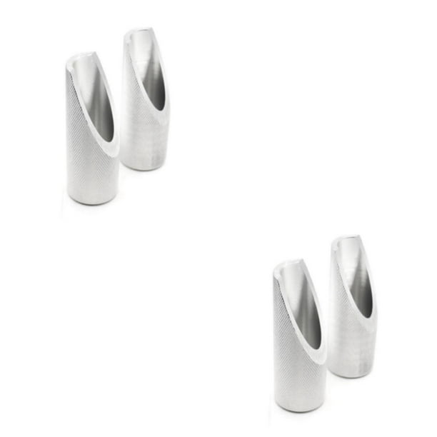 Kenally Disfrute de clavijas de pedal de aluminio de aspecto simple y limpio Clavos de aluminio para pedales de motocicleta plateados plata 2piezas