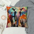 thumbnail image 2 of COMIO Elephant Themed Mandala Indian Elephant Modern Abstract Bohemian Hippie Throw Pillow Case,Home Bedroom Living Room Office Sofa Couch Bed Decor,Gifts for Girls Women Sister Daughter, 2 of 5