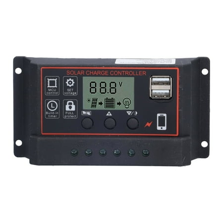 

Domqga Solar Charge Controller Photovoltaic Charging Regulator 12V 24V Adaptive For Power System