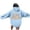 Light Blue, variant on Ladies Tops and Blouses Unisex Hoodie Divine Print Comfort Beach Essentials for Women,Navy,XL