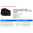 thumbnail image 2 of Automatic Transmission Filter - Compatible with 2018 - 2020 Chevy Colorado 2019, 2 of 2