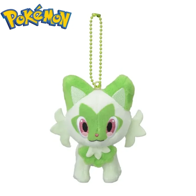 Muñecos de peluche originales Pokémon Scarlet y Violet Sprigatito Fuecoco, llaveros encantadores, colgante, regalo decorativo