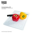 thumbnail image 6 of Vigo VG15077 Undermount Stainless Steel Kitchen Sink  Faucet  Colander  Strainer and Dispenser, 6 of 16