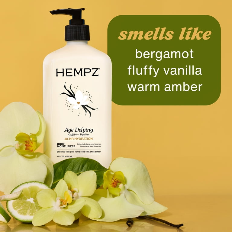 Hempz Age Defying Herbal Moisturizer Lotion for Dry Skin 17 fl oz