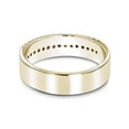 thumbnail image 2 of Unisexd Solid Natural Round 0.3 Ctw Diamond Wedding Band For Him And Her (Yellow Gold Size 12), 2 of 3