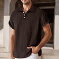 thumbnail image 2 of Mens Floral Hawaiian Shirts Short Sleeve Lapel Button Down Graphic T Shirt Top Mens Shirt Hop Pattern Hawaiianss Short Sleeve Lapel Button Tops, 2 of 6
