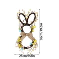 thumbnail image 2 of WEGFTDUOP Easter Festival Supplies Easter Bunny Ear Wreath Flower Ornament Door Hanging Home Decoration, 2 of 7
