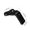 thumbnail image 1 of 1pc Car Kit Bluetooth Handsfree FM Transmitter Cigarette Lighter Type Radio MP3 Player USB Charger Car Automobile Accessories, 1 of 1