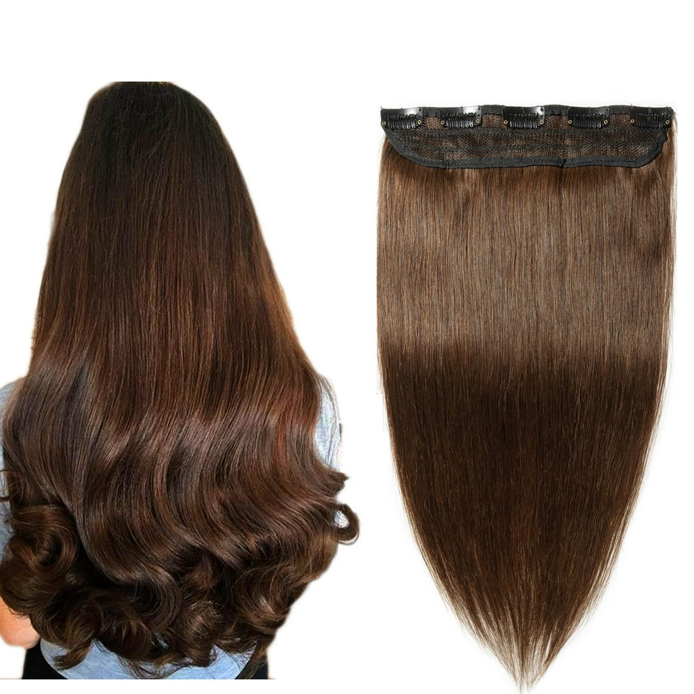 Snoilite 100 Human Hair Clip In Hair Extensions 15 Colors Can Curly