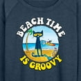 thumbnail image 3 of Pete The Cat - Beach Time Is Groovy - Women's Lightweight French Terry Long Sleeve Shirt, 3 of 6