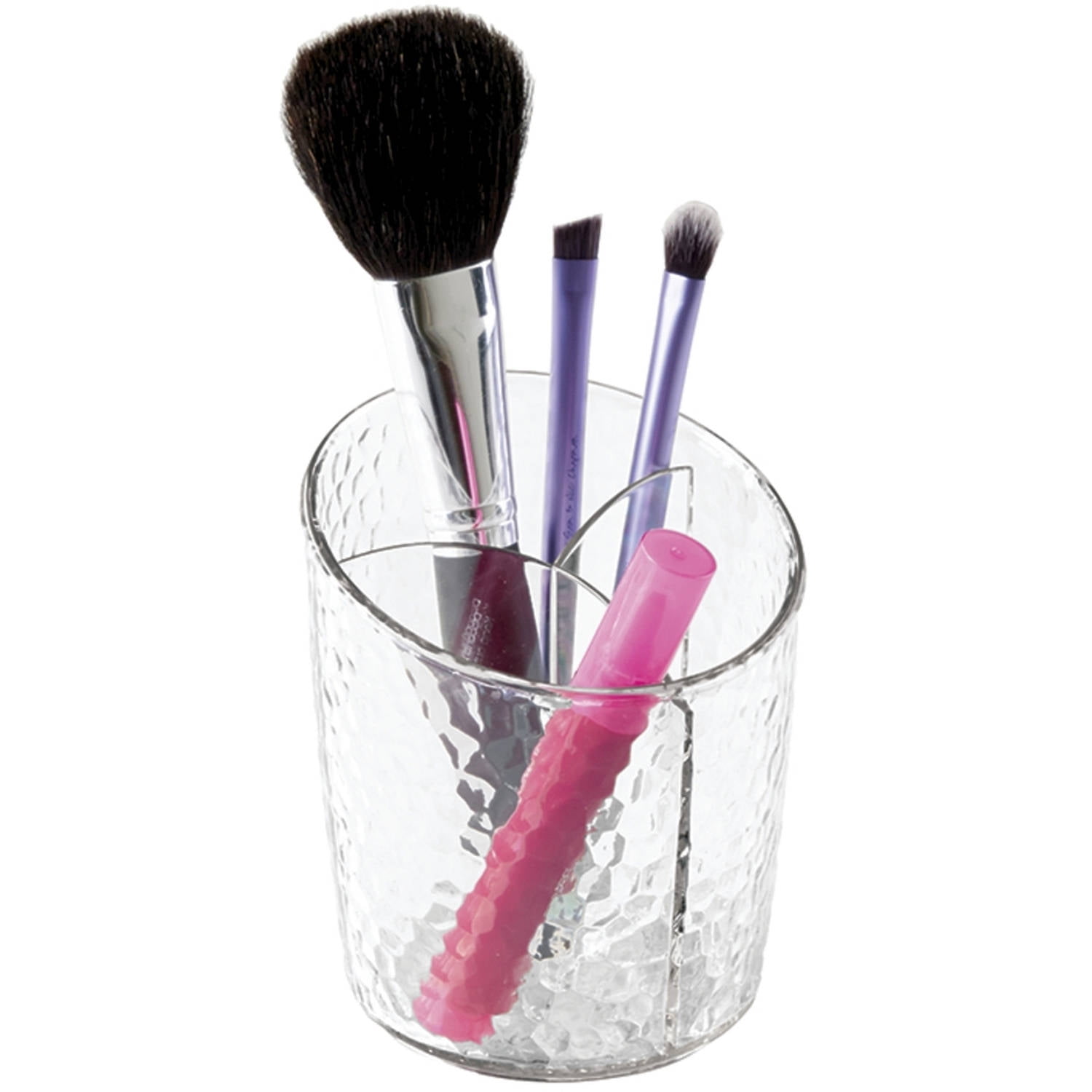 InterDesign Rain Cosmetic Organizer Cup for Vanity Cabinet, Clear
