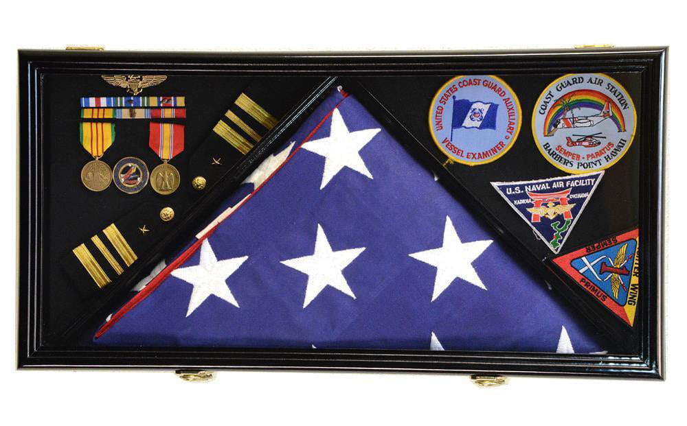 Colors Details about   Americanflat Flag Case for Veterans Fits a folded  Assorted Sizes