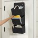 thumbnail image 4 of Organizador colgante para puerta, bolsa de almacenamiento de 3 niveles, organizador de ropa colgante, ideal para objetos pequeños, bolsillo ajustable, metal resistente, para dormitorio, 4 of 7
