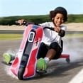 thumbnail image 3 of ORFELD 24V Electric Go Kart for Big Kids, High-Power Battery Ride On Toy with Safety Belt, Drift Cart Gift for Boys & Girls,Red, 3 of 10