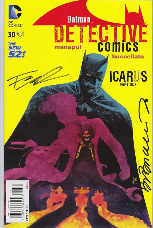 Batman Detective #30 Signed by Manapul Buccellato VF/NM