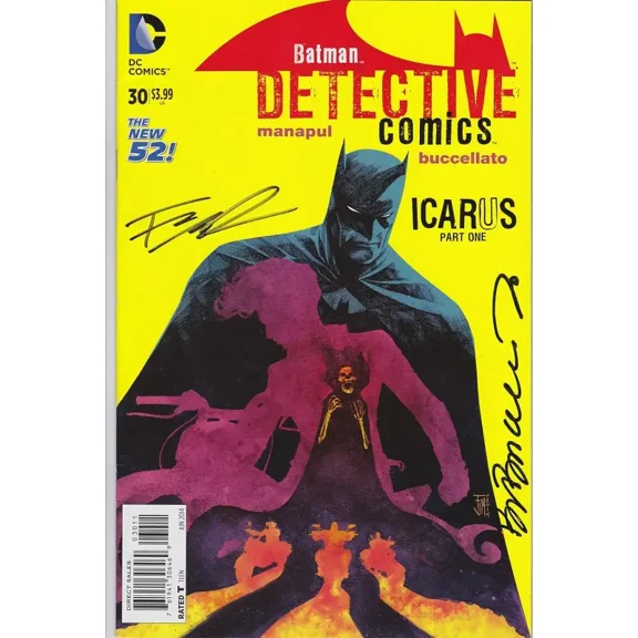 Batman Detective #30 Signed by Manapul Buccellato VF/NM