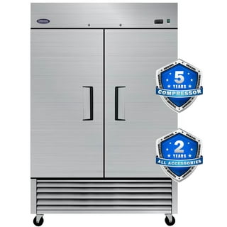 DEMULLER Upright Freezer with 7 Adjustable Thermostat Stand-up Single Door  Freezers Black 