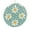Pattern, variant on White Daisies Wild Flowers Ceramic Ornament White Daisies 2025 Christmas Ornaments Gift Ceramic Holiday Decoration Present Porcelain 3inch Flat with Gold Ribbon Both Sides