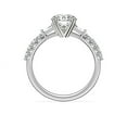 thumbnail image 2 of Diamond-Capitals 0.80 Carat Unique Round Cut Natural Diamond (F-G/VS1) Solitaire Ring for Engagement Gift Solid 18K White Gold Size 3.5, 2 of 8