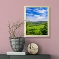 thumbnail image 3 of Blue Sky Country Scene, 5 x 7 Wooden Framed Print Sign Easy Installation | Countryside Beauty | Stylish Modern Decoration For The Home and Office, 3 of 3