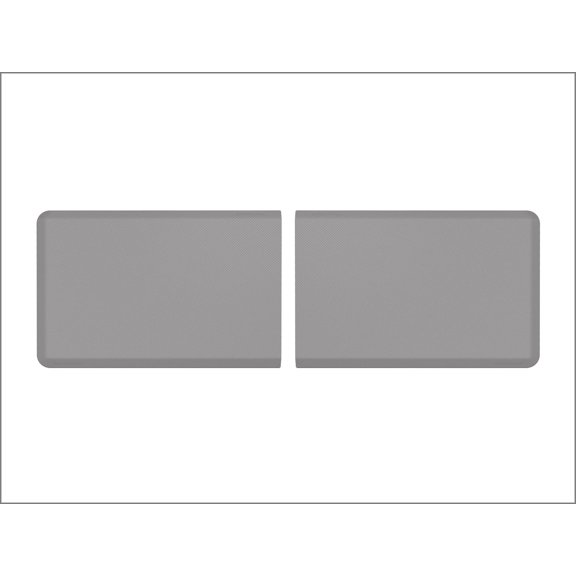 WeatherTech ComfortMat Connect, 24 by 36 Inches Anti-Fatigue End Mats, Carbon Fiber Pattern, Grey - Set of 2