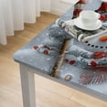 thumbnail image 4 of HAOXIT Christmas Tablecloth Waterproof for Rectangle/Square Tablecloth Table Cloth Cover for Fall Christmas , Pine Tree Branch 60''x60'', 4 of 7