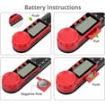 thumbnail image 4 of Carbon Fiber Digital Angle Finder, With Stainless Steel Digital Angle Ruler And High Resolution Display For Professional Woodworking And Construction Work, 4 of 5