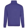 thumbnail image 2 of Awdis - Sudadera básica con cremallera de ¼ Modelo Sophomore Hombre Caballero (Púrpura), 2 of 2