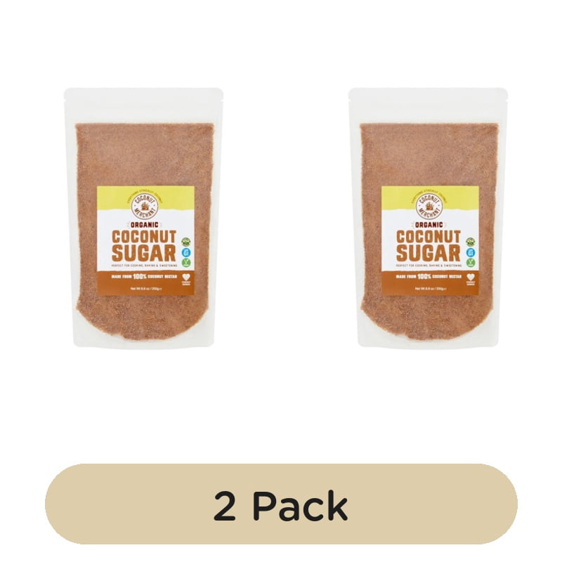 Coconut Merchant Organic Coconut Sugar 250g, British Import (Pack of 2)