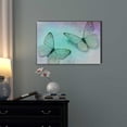 thumbnail image 2 of wall26 Canvas Print Wall Art Pastel Neon Green &amp; Purple Butterfly Duo Insects Animals Digital Art Modern Art Chic Portrait Colorful Multicolor Dark for Living Room, Bedroom, Office - 24"x36&, 2 of 4
