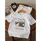 thumbnail image 1 of Girls' Pet School T-Shirt - "it's a Good Thing i'm Cute" Graphic Tee, Soft everyday Top for First Day of School, Back to Classroom outfits - Cute illustration, Breathable Material, Casual W, 1 of 7