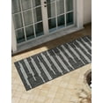 thumbnail image 3 of Unique Loom Outdoor Modern Collection Area Rug - Miranda (2' x 6' 1" Runner Black and White), 3 of 10