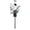 White, variant on Solar Memorial Grave Stake Bird Forget Me Not Cemetery Marker Sympathy Remembrance Yard Art For Outdoor Garden(White-50X17Cm)