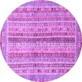 thumbnail image 1 of Ahgly Company Indoor Round Oriental Purple Modern Area Rugs, 5' Round, 1 of 4
