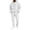 White, variant on Delconic Mens Hoodie and Jogger Set Two Piece Tracksuit Full Zip Sweatshirt Drawstring Pants Casual Athletic Outfit Black L
