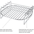 thumbnail image 4 of BBQ Rack-Replacement BBQ Rack Double Layer Skewers Baking Tray for Air Fryer, 4 of 7