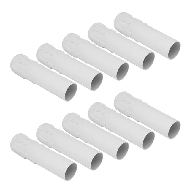 Cubiertas Para Candelabros, Simulación De 4 Pulgadas Estilo Vintage E14 Cubiertas Para Velas Mangas Diseño De Gota De Cera Para Comedor Para Hotel ANGGREK Blanco