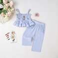 thumbnail image 2 of Traje de verano Aenbilo 3t para bebé niña con camisola y pantalones, 2 of 9