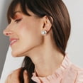 thumbnail image 3 of Humble Chic Extra Large Pearl Earrings for Women - Oversized Faux Pearl Studs, Huge 18mm, 3 of 8