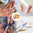 thumbnail image 5 of Surtido de cristales de uñas con parte posterior plana, diamantes de imitación en forma de diamante para diseño de uñas, 5 of 5