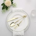 Efavormart 24 Pack | Gold / Clear Glittered European Plastic Utensil ...