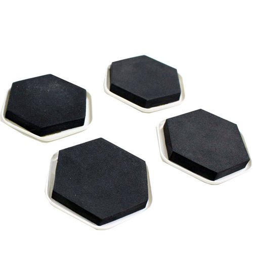 Wideskall 4 Pieces Reusable Furniture Slider Pads Magic Movers Floor