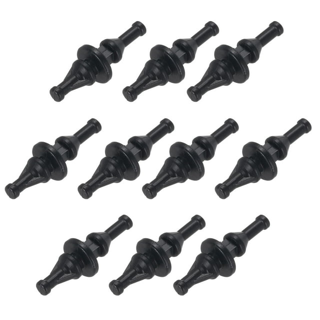 Uxcell 10PCS Tornillo de Goma Amortiguador para Ventilador, Tornillos de Refrigeración de Hardware de Computadora de Silicona para PC, Negro