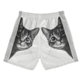 thumbnail image 7 of FORMRS Boys Swim Trunks Quick Dry Mesh Liner Boardshorts Sizes XS-XL, Black Cute Cat, 7 of 7