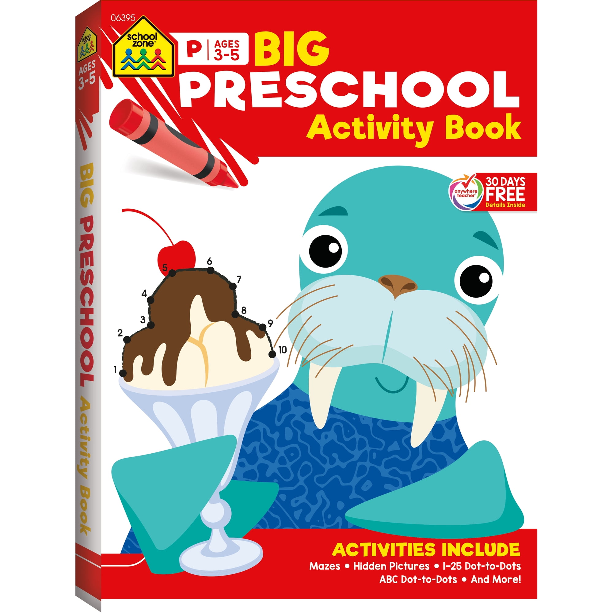 School Zone Big Preschool Activity Workbook (Walmart Exclusive)