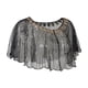 thumbnail image 3 of Chal de lentejuelas para mujer, chal informal, capa, ropa de novia con lentejuelas, chal de noche Aureato negro, 3 of 7