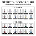 thumbnail image 5 of Birthstone Pendant Necklace for Girl Mom or Grandma by Ginger Lyne Sterling Silver CZ Family Birthday Charm, 5 of 8
